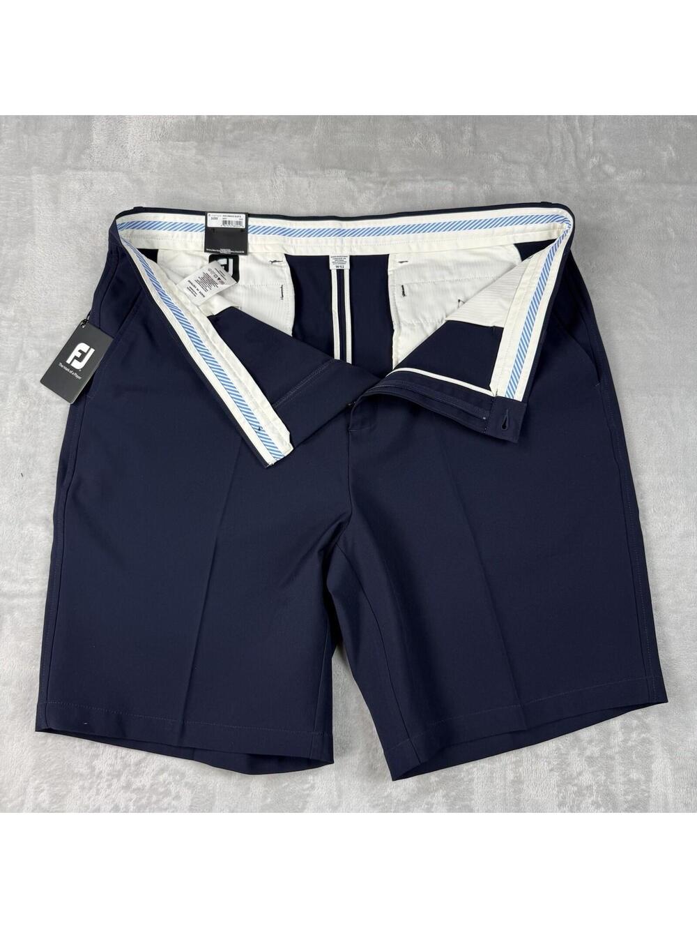 Footjoy Performance golf shorts Men W42 Big&Tall Navy Athletic Casual Summer NWT